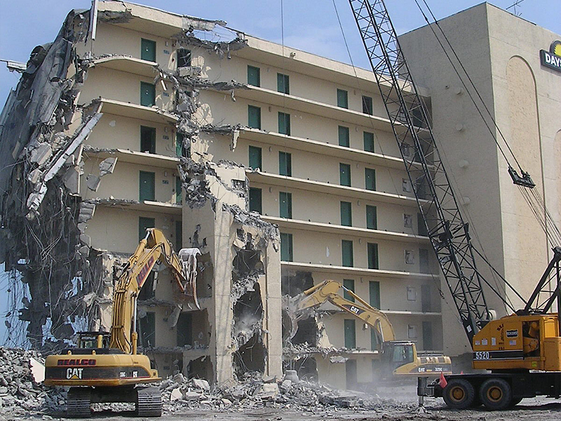 Demolition of hotel Jacksonville Florida