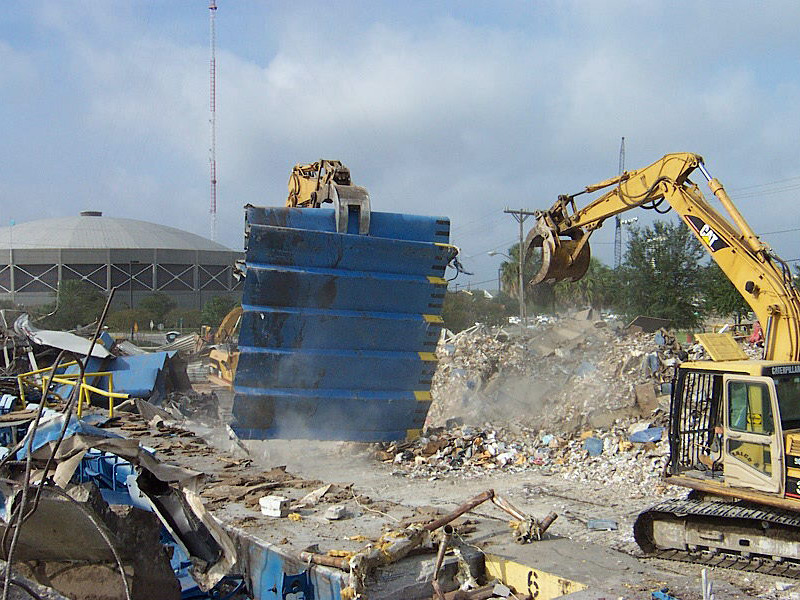 Demolition of the Wolfson Park